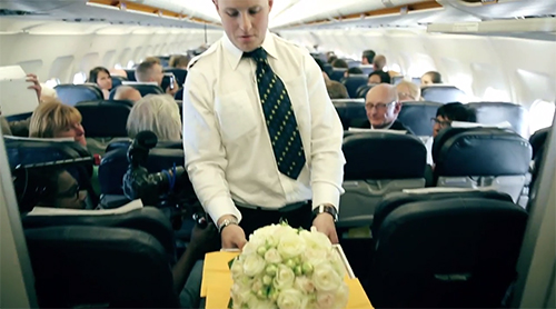 Surprise wedding on a plane #FlightYes14
