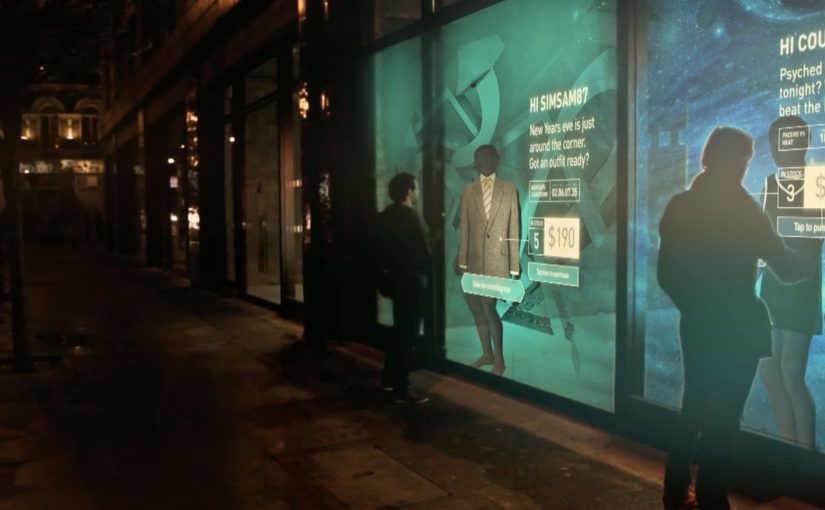 Adaptive storefront display concept that personalises content via BLE proximity.
