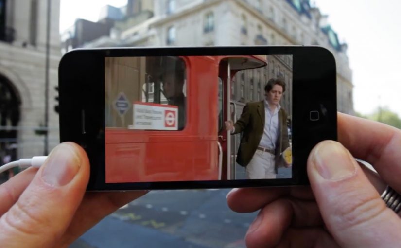 AR Cinema: London Movie Scenes on iPhone