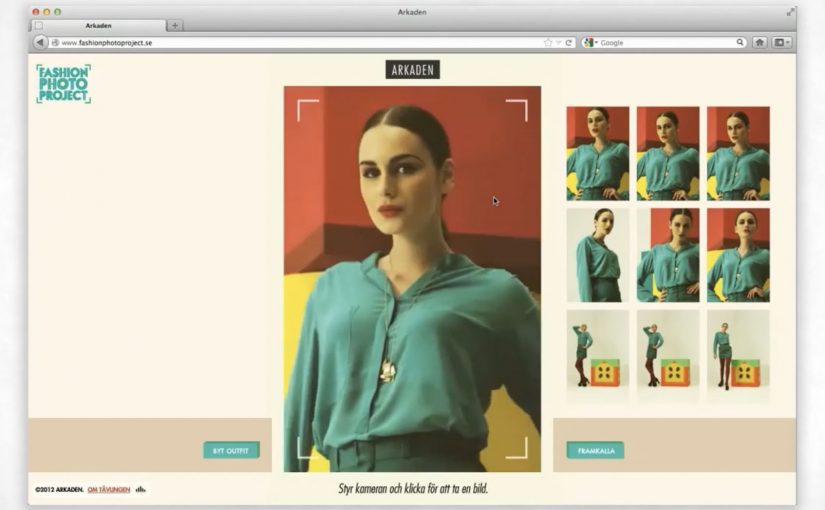 Arkaden invites customers to shoot and vote on the mall’s fall fashion campaign photo online.
