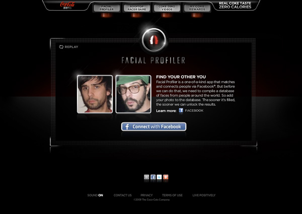 Coke Zero Facial Profiler App