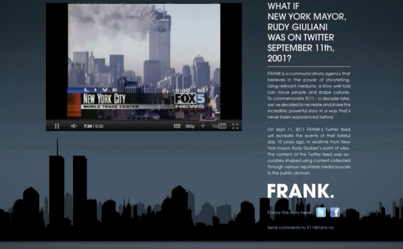 A Twitter-style timeline recreating September 11 events from Rudy Giuliani’s viewpoint.