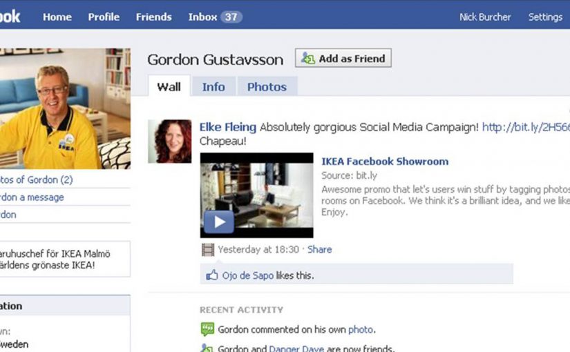 Ikea’s Facebook Showroom