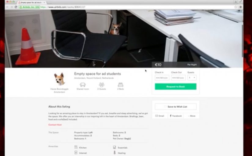 Havas Boondoggle Amsterdam recruits via Airbnb