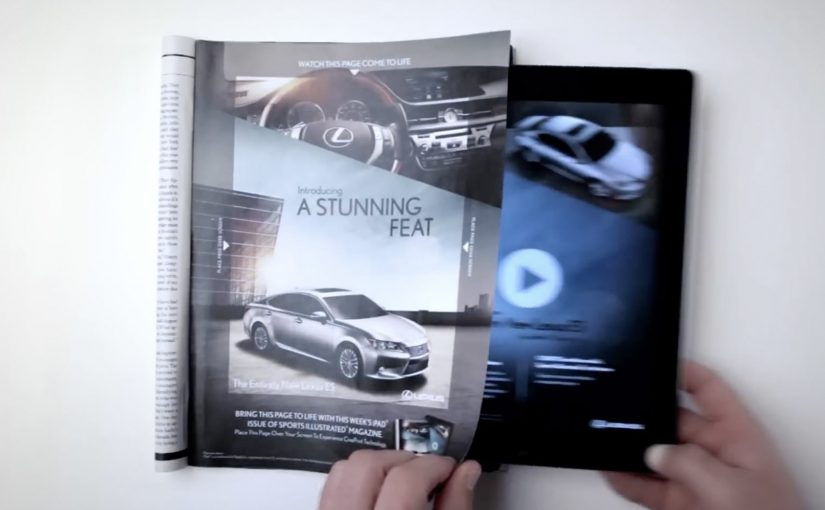 Lexus ES: Print Ad That Comes Alive on iPad