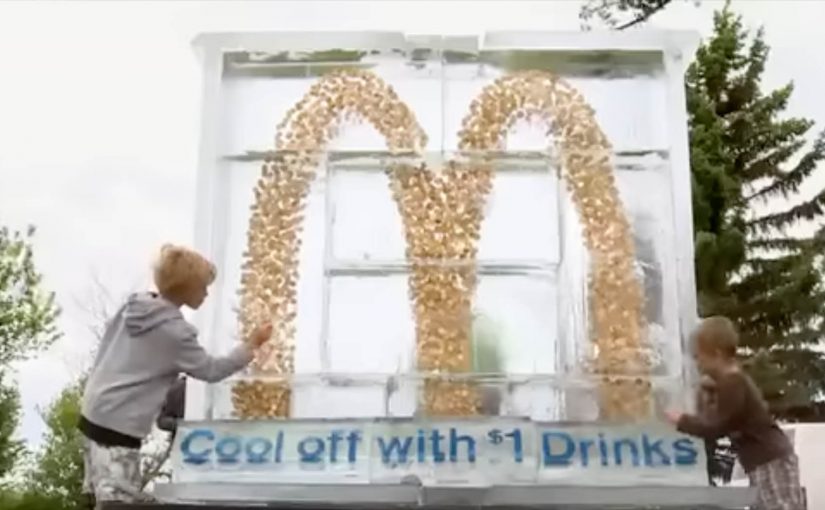 McDonald’s: Dollar Drink Days Ice Sculpture