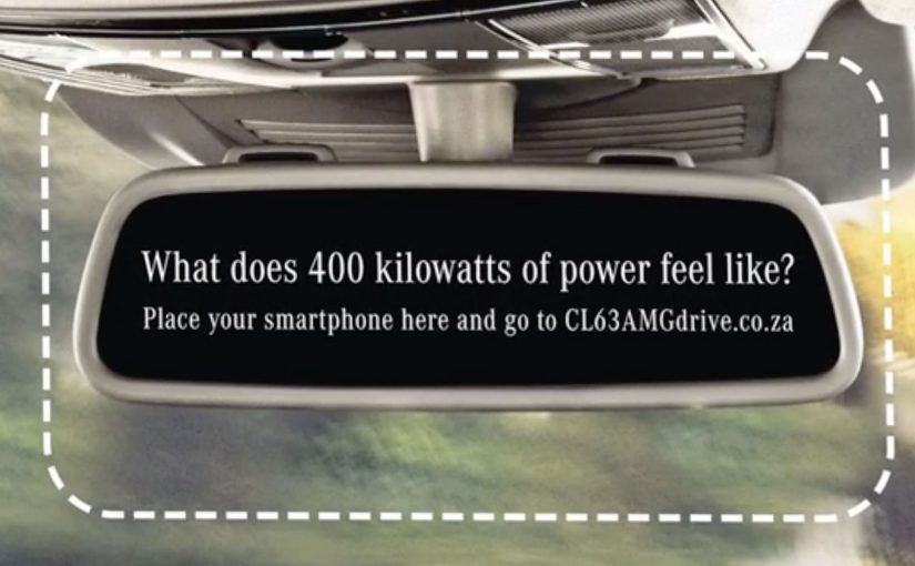 Mercedes-Benz Interactive Print Ad