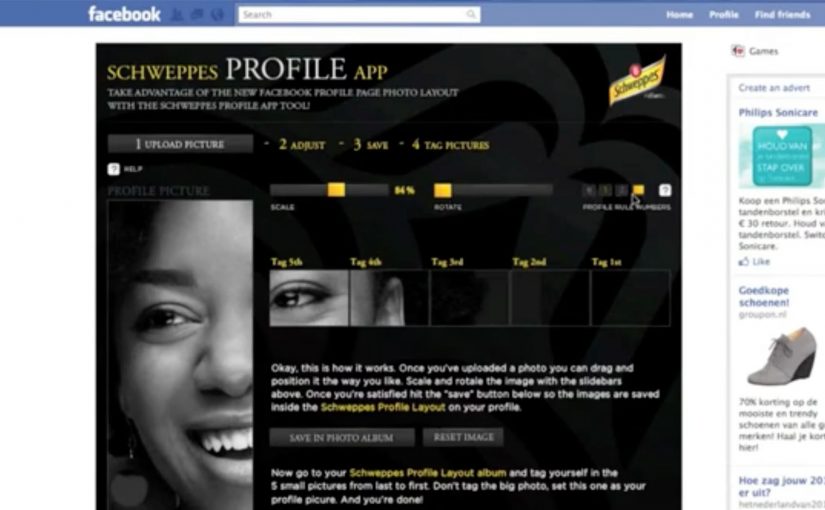 The Schweppes Facebook Profile App