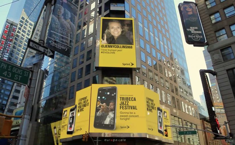 Sprint: Unlimited Love Billboard in Times Square