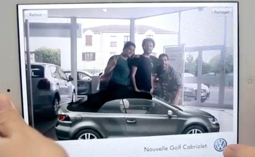 Volkswagen virtual Golf Cabriolet app