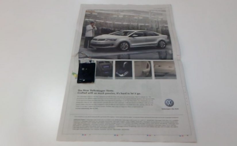 Volkswagen: Talking Newspaper Ad