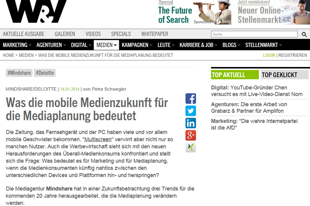 Ein Blick in die mediale Zukunft