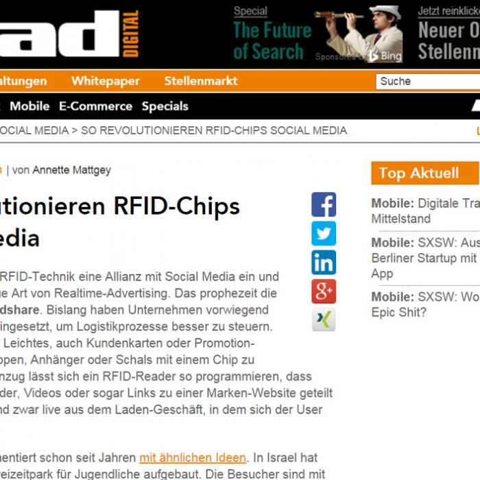 RFID Social Sharing: Real-world Sharing (2014)